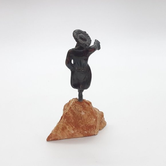 Isaac Jeheskel Dancing Rabbi Sterling Silver Statue - Picture 6 of 11